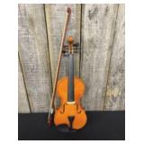 3/4 Wooden Violin With Bow And Case 23"