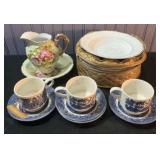 Lefton Wash Bowl And Pitcher 6", Set Of Churchill