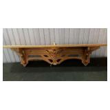 Antique Eastlake Victorian Carved Wall Shelf 31"X