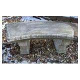 Concrete Patio Bench 40"