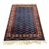 Hand Knotted Persian Caucasian Style Rug With Geom