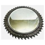 Victorian Silver Plated Plateau Mirror With Etched