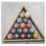 Miniature Pool Ball Set, 1 3/4"