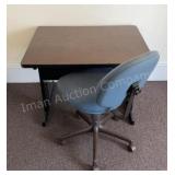 Small Desk and Office Chair