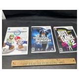 3 Wii games