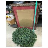 Picture frame and wreaths