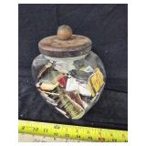 Jar of matchbooks