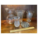 Clear glass lot