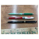 Vintage advertising pens