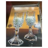 Crystal hurricane lamps