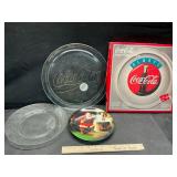 Coke platters and plate