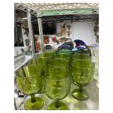 Green glass lot