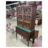 Antique Huntley furniture china cabinet