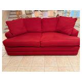 Red sleeper sofa. Very clean