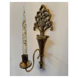 2 Brass candle sconces