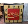 40" square vintage coke clock