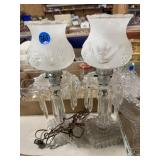 Pair of Glass Lamps