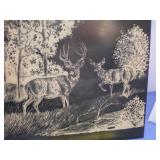 Wildlife Engraved Metal Picture