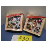 Christmas Ornaments, Glass, Vintage