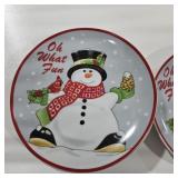 Christmas plates-13 pieces, flower frogs