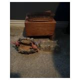 Bird decor, candle holder and shoe shine kit