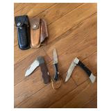 (3) Collectible Knives & sheathes