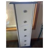 4ft wooden cabinet with faux drawers