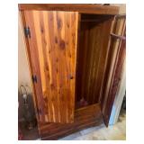 Solid Cedar Wood Wardrobe Cabinet