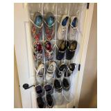 Over-the-Door Shoe Organizer with Assorted Shoes