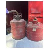 2 Vintage gas cans