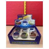 12 new in box Mini Ashtrays with display box