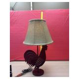 Metal Rooster lamp works