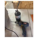 Propane Fuel torch and Ryobi electric drill works