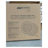 (13) Mid America 22ï¿½ Round Gable Vent Gray