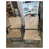 2 folding lawn chairs