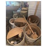 5 tubes of table legs spindles & 2 buckets of