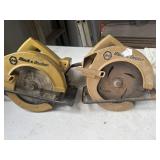 2 Black & Decker circular Saws