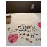 Large lot of paired earring and a few singles