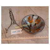 J.L. Brass & Co. Decor Plate with Stand