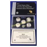 2011 United States Mint Quarter Silver Proof Set