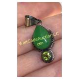 Green Chalcedony Pendant