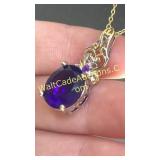 .925 Silver Amethyst Pendant Necklace