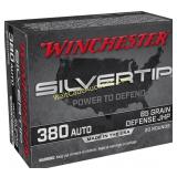 Ammo - .380 Winchester Silvertip 85gr Box of 20