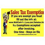 Sales Tax Exemption Information Please forward in