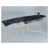 Chefï¿½s 11" Knife, Colorful Hand-carved Handle