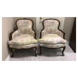 Japanese Upholstered French Styled Chairs - Lot