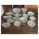 Imperial Pressed Glass Serving Dishes Vintage Lot