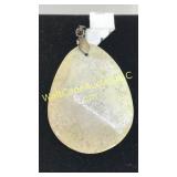 Agatized Coral Pendant