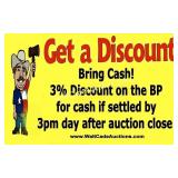 Get a 3% Discount at Checkout on the BP for cash.