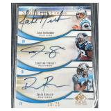 Pathers Signature Trio Card 8/25 Delhomme, Stewart